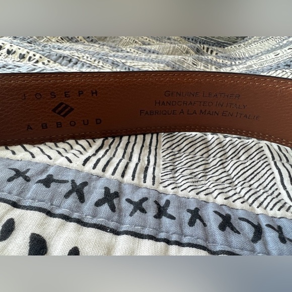 Joseph Abboud Men's Black Genuine Leather Belt Size 34 Formal Business Office - Picture 2 of 7